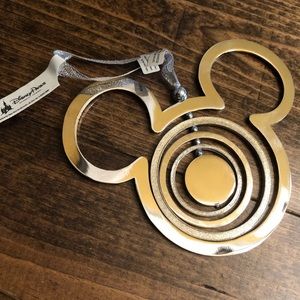 Disney Parks Mickey Spinner Christmas Ornament NEW